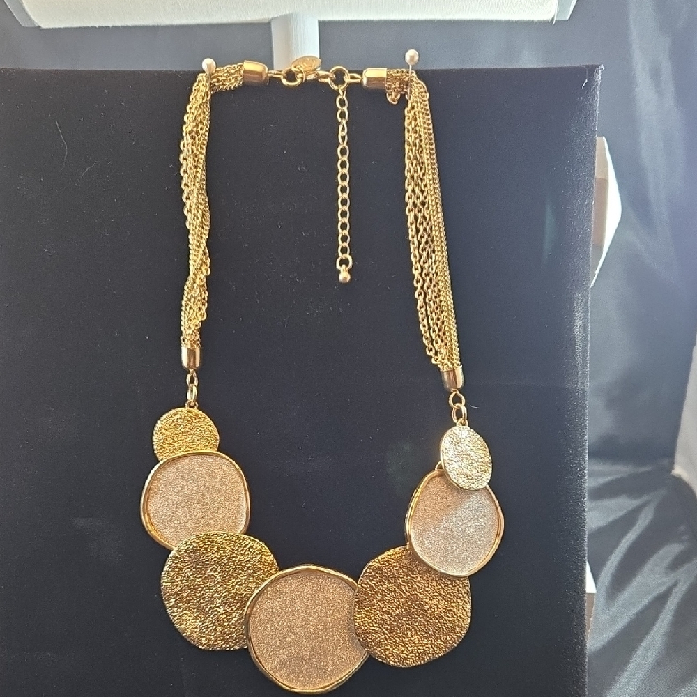 Charming Charlie Gold-Tone Textured Necklace